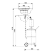 Picture of 44065 - Combination Air Operated Oil Suction Drainer 65 Litre With Transparent Chamber