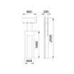 Picture of 39338 - Single Frontal/Two Sided Column With 1 Support For 4+4 Hose Reels