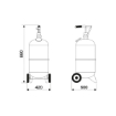 Picture of 32065 - Manual Oil Dispenser 65 Litre With Level Gauge