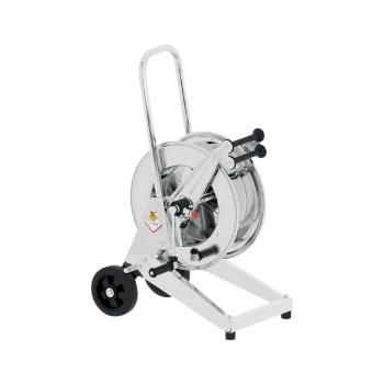Picture of 256545.205 - Manual Trolley-Mounted Hose Reel In Stainless Steel Aisi 316, S.540, For Hot Water, 100 Bar, Without