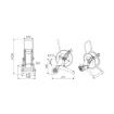 Picture of 256545.200 - Manual Trolley-Mounted Hose Reel In Stainless Stee