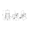 Picture of 246564.200 - Manual Trolley-Mounted Hose Reel In Stainless Stee