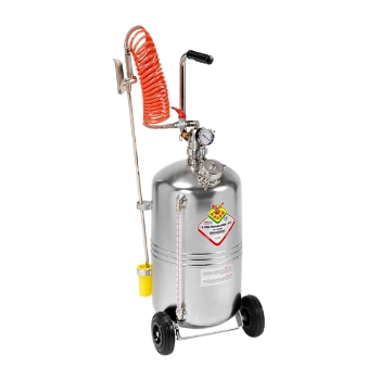 Picture of 23025 - Wheel Mounted Pressure Sprayer 24 Litre, Aisi 304 Stainless Steel With Level Gauge