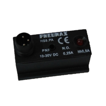 Picture of HS8.PA - Sensor - Magnetic Hall Style M8 Plug Connector