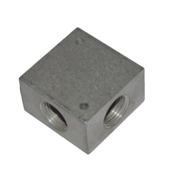 Picture of RIP4V1230 - Distribution Manifold Block - Cross - Aluminium - 1/2"  