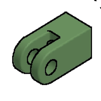 Picture of SETP06PRC - Imperial Mine Cylinder Rod Fork Clevis (F-Mount) 6 Inch Pist