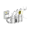 Picture of 37690 - Wall Mounted Oil Bar Equipped with 1 Tap and Drip Catcher Tray