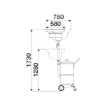 Picture of 42116 - Waste Oil Drainer 115 Litre with Side Bowl