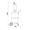 Picture of 43765 - Air Operated Waste Oil Drainer 65 Litre Capacity For Boating, with Transparent Chamber