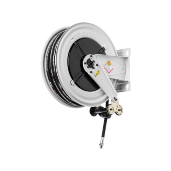 Picture of 8430.301 - Fixed Hose Reel Series 430, for Hot Water, 200 Bar, with Black Rubber Hose of 12m