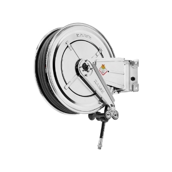 Picture of 8522.201 - Swivelling Hose Reel in AISI 304 Series 530, for Hot Water, with Black Rubber Hose of 20m