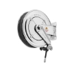Picture of 8532.301 - Fixed Hose Reel in AISI 304 Series 530, for Air-Water, with Black Rubber Hose of 20m