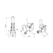 Picture of 236530.300 - Manual Trolley-Mounted Hose Reel Series 530, for Hot Water, 200 Bar, Without Hose