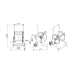 Picture of 236560.300 - Manual Trolley-Mounted Hose Reel Series 560, for Hot Water, 200 Bar, Without Hose