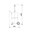 Picture of 37650/A - 18L/Min Trolley Mounted Kit with 65 Litre Capacity, Pneumatic Piston Pump Ratio of 5:1