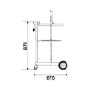 Picture of 64070-GF - Trolley-Mounted Grease Dispenser Kit - 940mm - Suitable for 180-220kg grease drum - Compression Ratio 50:1