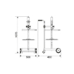 Picture of 64063 - 1500g/min Trolley Mounted Grease Kit for 50-60 Kg Drums with Internal Ø of 370-420 mm