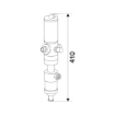 Picture of 33301 - 30L/Min Wall Mounted Transfer Kit with Stainless Steel Pump with Viton® Seals 1260mm