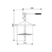 Picture of 60310 - Hand Operated Grease Pump For Drums with External Diameter Ø of 260 - 300 mm