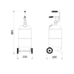 Picture of 32024-GF - Manual Oil Dispenser - 24 litre Tank Capacity - Suitable for high-viscosity oil 