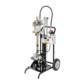 Picture of 12/12751P1N -4.4kg/min Single Ram Hoist with Pump and Follower Plate for 18 - 30 Kg Drums