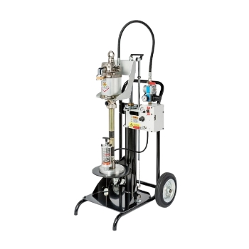 Picture of 12/12751P1NG - 4.4kg/min Single Ram Hoist with Pump, Follower Plate, etc. For 18 - 30 Kg Drums