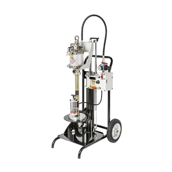 Picture of 22/12751P1NB - 4.4kg/min Trolley Mounted Single Ram Hoist with Pump etc for 18 - 30 Kg Drums