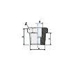 Picture of 1040134 - Reducer Taper Male Female - Standard Fittings - 1" Male Thread To 3/4" Female Thread - Brass