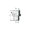 Picture of 1061812 - Reducing Sleeve - Standard Fittings - 1/8" Female Thread To 1/4" Female Thread - Brass