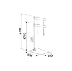 Picture of 10/80 - Single Column Industrial Pump Elevator For Drums 180 - 220 Kg, with Bedplate