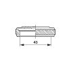 Picture of 11000/D - Screw Connection Plug Type D 43 mm