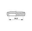 Picture of 11000/Y - Screw Connection Plug Type Y 34.5 mm