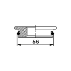 Picture of 11003/4 - Pressure Plug with Diameter ø 56 mm