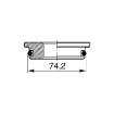 Picture of 11003/6 - Pressure Plug with Diameter ø 74,2 mm