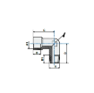 Picture of 11014 - Elbow Male/Female  - Standard Fittings - 1/4" Male Thread To 1/4" Female Thread - Brass