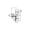 Picture of 11218 - Tee Piece Male - Standard Fittings - 1/8" Male Thread To 1/8" Female Thread with Male Tee - Brass
