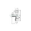 Picture of 11814 - Tee Piece Male - Standard Fittings - 1/4" Male Thread To 1/4" Female Thread with Male Tee - Brass