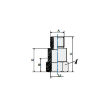 Picture of 12314L28 - Extension Male/Female - Standard Fitting - 1/4" Male Thread to 1/4" Female Thread - Brass
