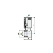 Picture of 131014 - Banjo Body Single - Push-In Fitting - 10mm Tube to 1/4" Stem Body - Brass