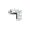 Picture of 190818 - Elbow Tapered Male - Push-in Fittings - 8mm Tube To 1/8" Male Thread - Brass