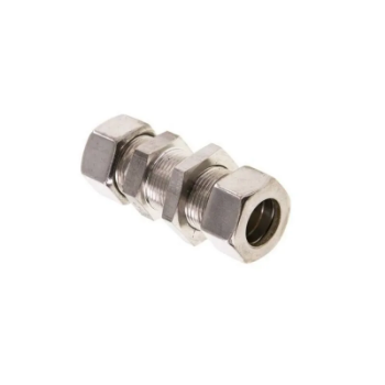 Picture of 2041200 - Bulkhead - Compression Fittings - 12mm Tube To 12mm Tube - Brass