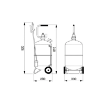 Picture of 22024 - Wheel Mounted Pressure Sprayer 24 Litre, With Level Gauge