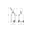 Picture of 23030 - Wheel Mounted AISI 304 Polished Stainless Steel Pressure Sprayer with 24 Litres Tank