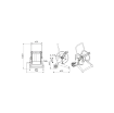 Picture of 236560.105 - Manual Trolley-Mounted Hose Reel, S.560, For Air-Water, 20 Bar Without Hose. Inlet-Outlet G 1/2" (F)