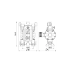 Picture of 2A3/1677SS5 - Diaphragm Pump Series 1/2" 120-Ppbb In Polypropylene With Membranes In Santoprene™, Seats And Balls