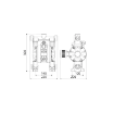 Picture of 2B3/16117HH5 - Diaphragm Pump Series 1/2" 120-Ppab In Polypropylene And Aluminum With Membranes In Hytrel®, Seats A