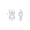 Picture of 2B3/16117SS5 - Diaphragm Pump Series 1/2" 120-Ppab In Polypropylene And Aluminum With Membranes In Santoprene™, Sea