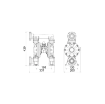 Picture of 2B7/26117HHI - Dual Inlet Diaphragm Pump Series 1" 1000-Ppab In Polypropylene And Aluminum With Membranes In Hytrel
