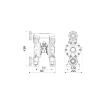 Picture of 2B7/26117SSI - Dual Inlet Diaphragm Pump Series 1" 1000-Ppab In Polypropylene And Aluminum With Membranes In Santop