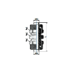 Picture of 3030600 - Connector Straight Line - Quick Coupler - 6mm Tube To 6mm Tube - Brass